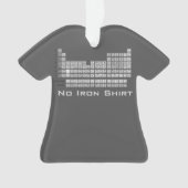 Geen ijzer Periodiek Tafel T-shirt Kerstversiering Ornament (voorkant)