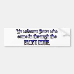 Geen illegale immigratie bumpersticker