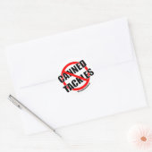 Geen ingeblikte Stickers aanpakken (Envelop)