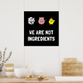Geen ingrediënten poster (Keuken)