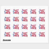 Geen inkeping vierkante sticker (Vel)