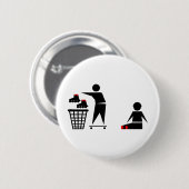 geen inline ronde button 5,7 cm (Voorkant /achterkant)