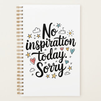 Geen Inspiratie Vandaag – Leuk & Kleurrijk Ontwerp Planner