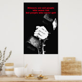 Geen Inspirerend Bodybuilding Fitness meer Poster (Keuken)