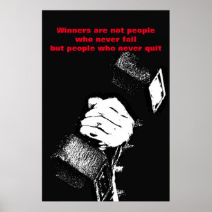 Geen Inspirerend Bodybuilding Fitness meer Poster