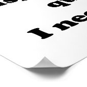 Geen inspirerend prijsopgave voor koffie nodig poster (Hoek)