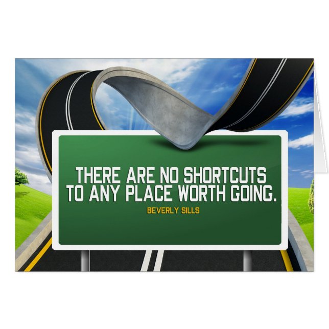 Geen inspirerend sneltoetsen met wensnotitiekaart (Voorkant Horizontaal)