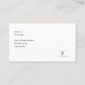 Geen instrumentgebonden objecten Pur. Tpt. Ik... Visitekaartje (Achterkant)