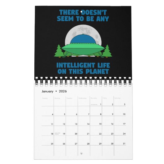 geen intelligent leven kalender (Jan 2026)