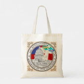 Geen intelligent leven tote bag (Achterkant)