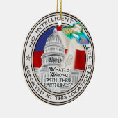 Geen Intelligent Life-ornament Keramisch Ornament (Rechts)