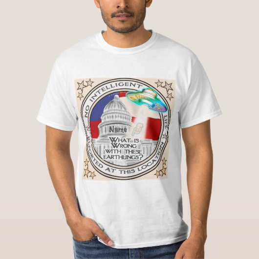 Geen Intelligent Life T-shirt (Voorkant)