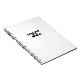 Geen Interesse In Je Mening Minimalist Notitieboek