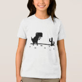 Geen Internet Dinosaurus Tri-Blend Shirt (Voorkant)