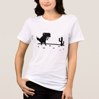 Geen Internet Dinosaurus Tri-Blend Shirt