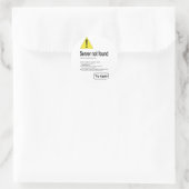 Geen internettoegang - sticker (Tas)