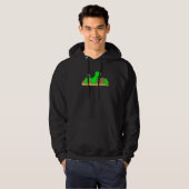 Geen Internetverbinding Dinosaurus 8 Bit Pixel Hoodie (Voorkant volledig)