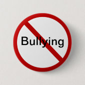 Geen Intimidatie Ronde Button 5,7 Cm (Voorkant)