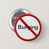 Geen Intimidatie Ronde Button 5,7 Cm (Voorkant /achterkant)