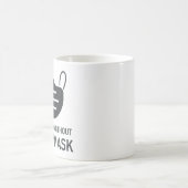 Geen invoer zonder gezichtsmasker koffiemok (Center)