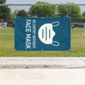 Geen invoer zonder gezichtsmasker spandoek (Insitu)