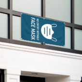Geen invoer zonder gezichtsmasker spandoek (Buitenkant Gebouw)