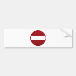 Geen invoerteken bumpersticker