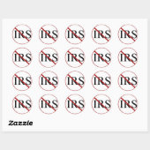 Geen IRS-stickers Ronde Sticker (Vel)