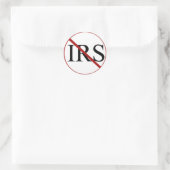 Geen IRS-stickers Ronde Sticker (Tas)