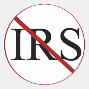 Geen IRS-stickers Ronde Sticker