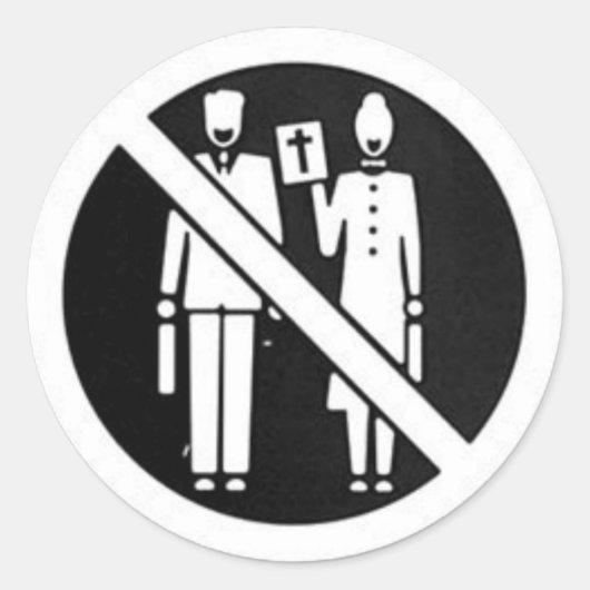 Geen Jehova's getuigen meer Ronde Sticker (Voorkant)