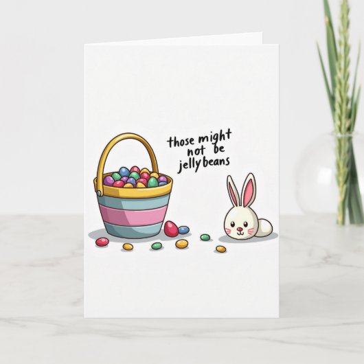 Geen Jelly Beans Grappige Kaart (Voorkant)