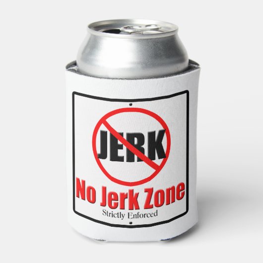 Geen Jerk Zone Blikjeskoeler (Blikje Voorkant)