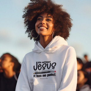 GEEN JEZUS? GEEN ZIN! Christelijk Geloof Quote Vro Hoodie