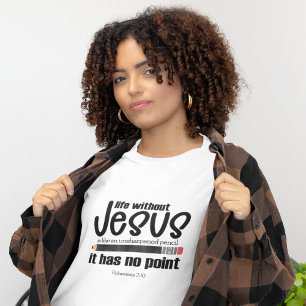 GEEN JEZUS? GEEN ZIN! Christelijk Geloof Quote Vro T-shirt