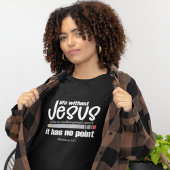 GEEN JEZUS? GEEN ZIN! Christelijk Geloof Quote Vro T-shirt
