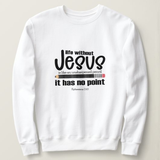 GEEN JEZUS? GEEN ZIN! Christelijk Geloof Quote Vro Trui (Design voorkant)