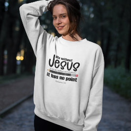 GEEN JEZUS? GEEN ZIN! Christelijk Geloof Quote Vro Trui