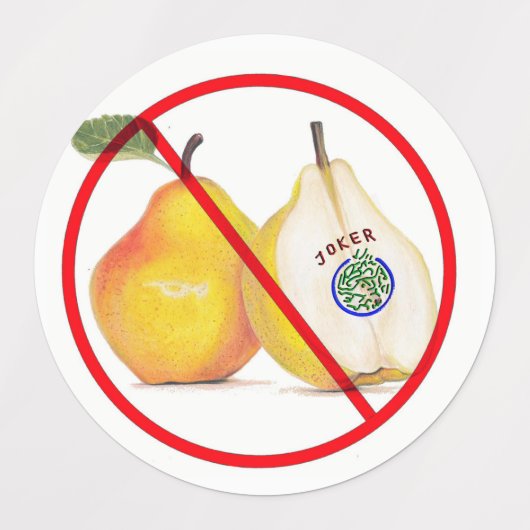 Geen Jokers met paren Labels (Design 2)