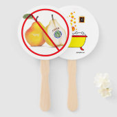 Geen Jokers met Pears Fan Handwaaier (Voorkant en achterkant)