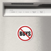 Geen jongens toegestaan icoon magneet (Insitu (Vaatwasser))