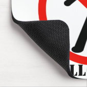 Geen jongens toegestaan muismat (Hoek)