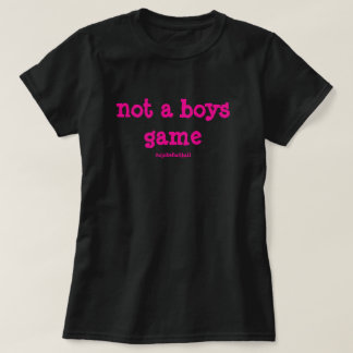 Geen Jongensspel Bold Roze T-shirt