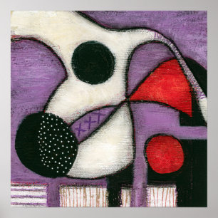 Geen Jug Poster Wall Art - Abstract schilderij