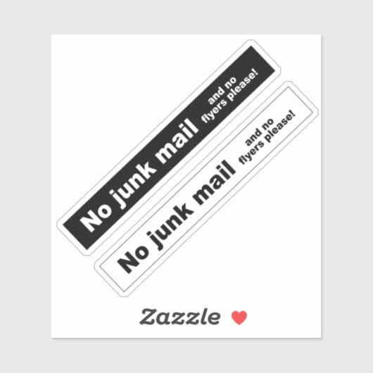Geen junk mail sticker teken (Vel)