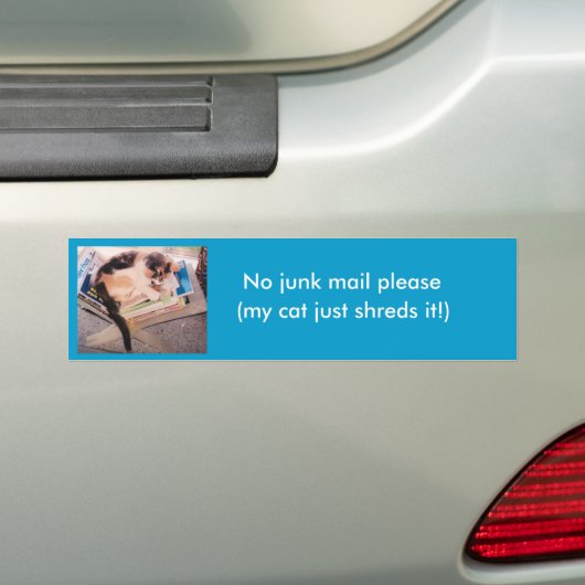 Geen junkmail alstublieft bumper sticker (Op auto)