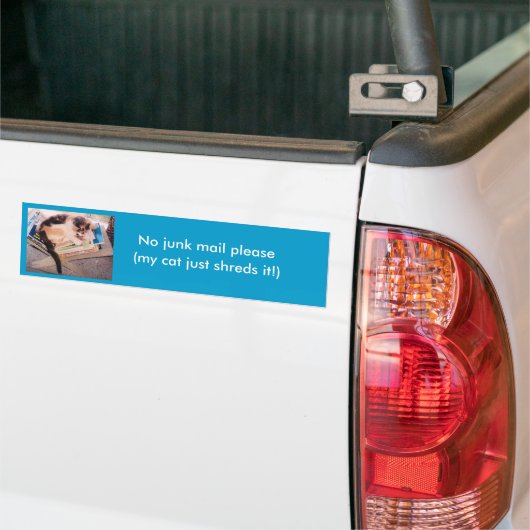 Geen junkmail alstublieft bumper sticker (Op Truck)