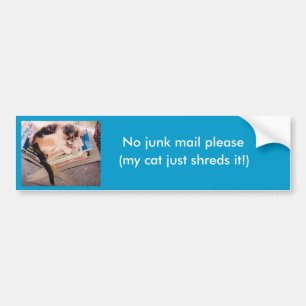 Geen junkmail alstublieft bumper sticker