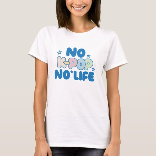 Geen K-Pop, geen leven T-shirt (Voorkant)