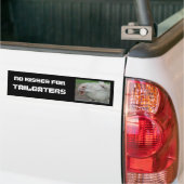 Geen kaarsen voor traagheidstoestellen bumpersticker (Op Truck)